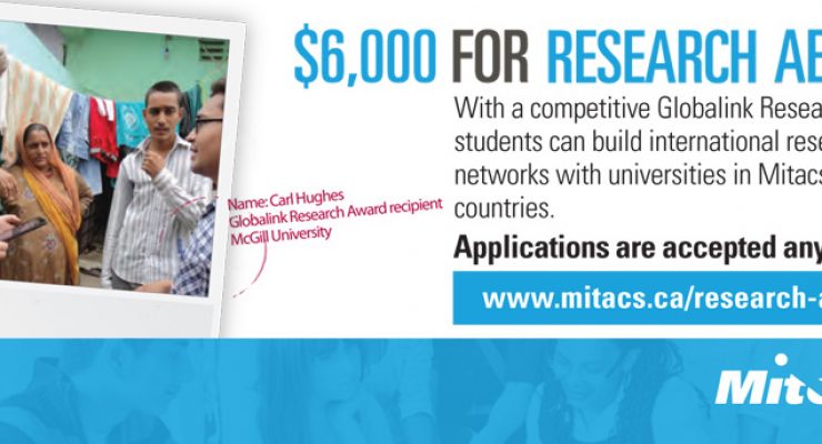 Mitacs Globalink Research Award for 2019
