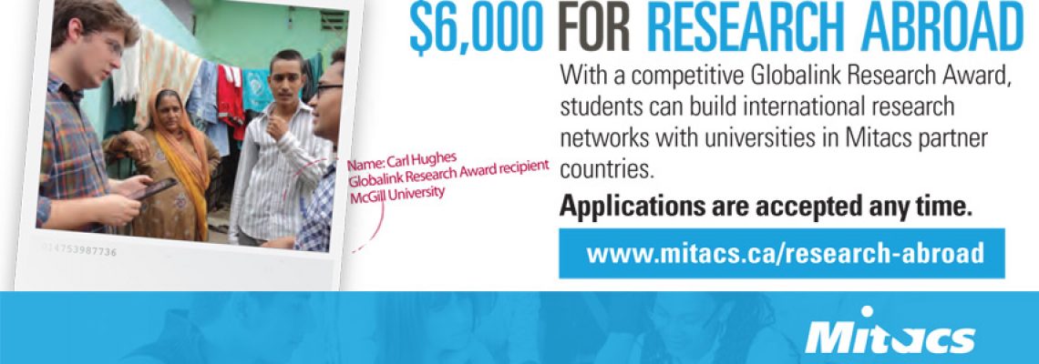 Mitacs Globalink Research Award for 2019